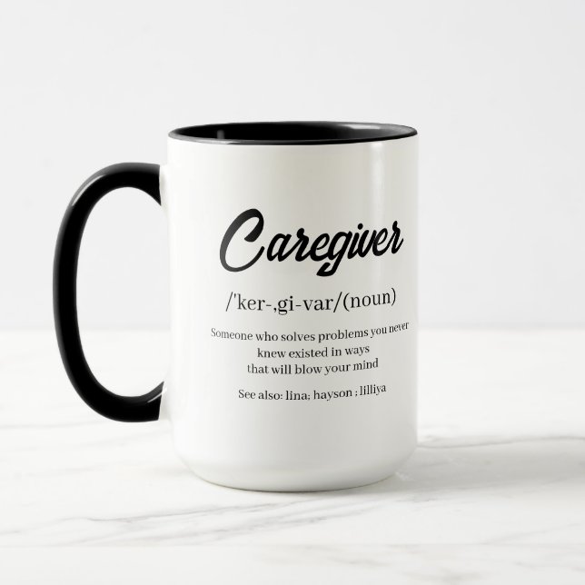 Mug Aidant de propriété drôle | Bonne fête des aidants (Gauche)