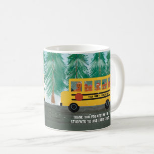 Mug Aide-cadeau de Noël pour chauffeur d'autobus scola