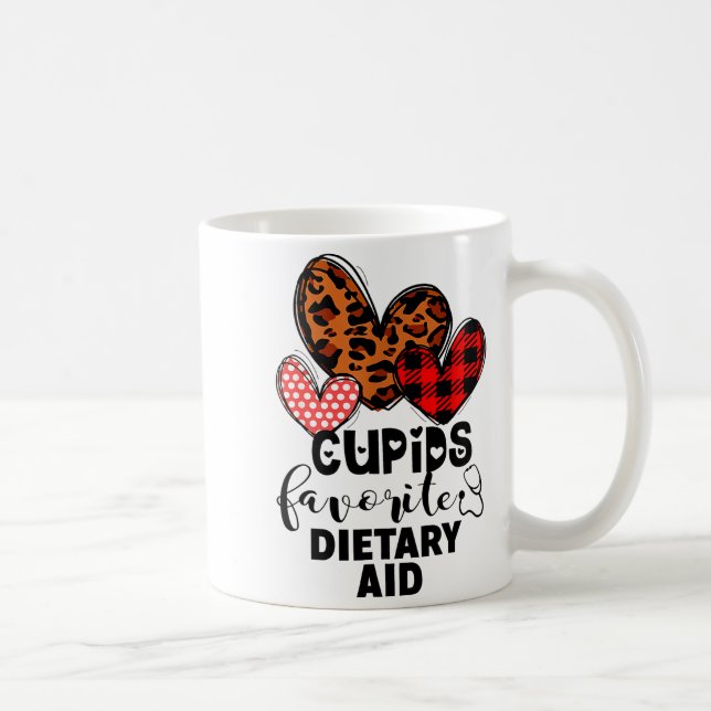 Mug Aide diététique préféré de Cupidon Cadeau d'infirm (Droite)