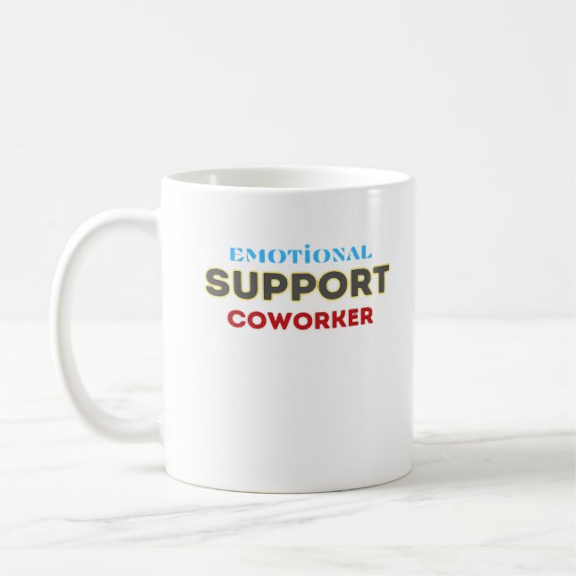 Mug Aide émotionnelle Coworker, Cadeau Coworker, Cowor (Gauche)