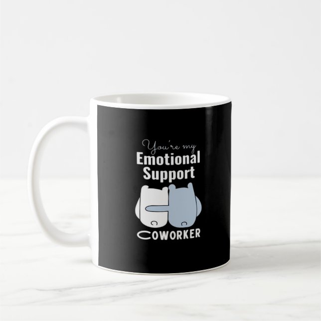 Mug Aide émotionnelle Coworker Drôle Citation (Gauche)