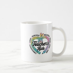Mug Aide pédagogique Cœur de pomme mignon Retour au pr