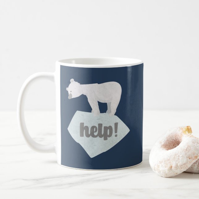 Mug Aider l'ours polaire (Avec donut)