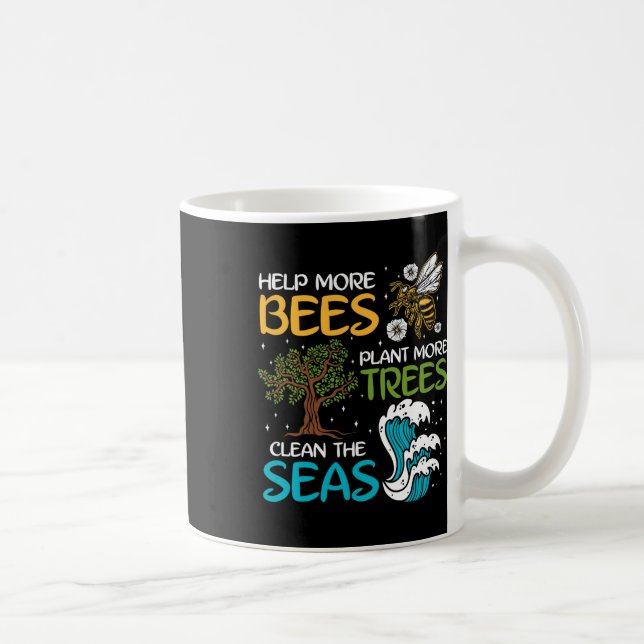 Mug Aider Plus D'Abeilles Plante Plus D'Arbres Nettoye (Droite)