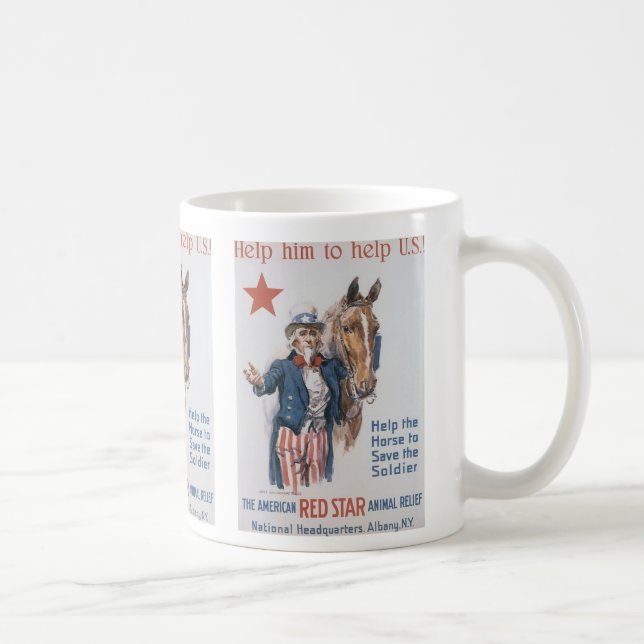 Mug Aidez-le à aider les États-Unis ! (Droite)