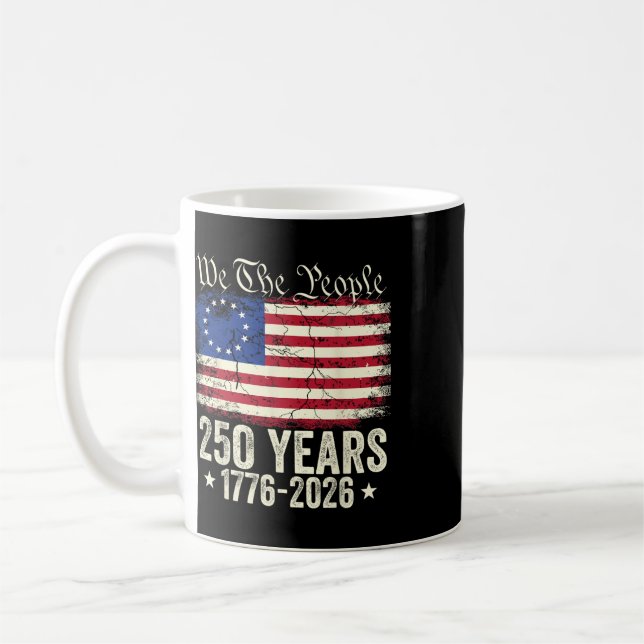 Mug Aigle 250 Ans Américain 1776 2026 250ème Naissance (Gauche)