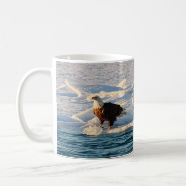Mug Aigle à tête blanche sur glace (Gauche)