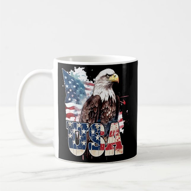 Mug Aigle américain à tête blanche 250e anniversaire d (Gauche)