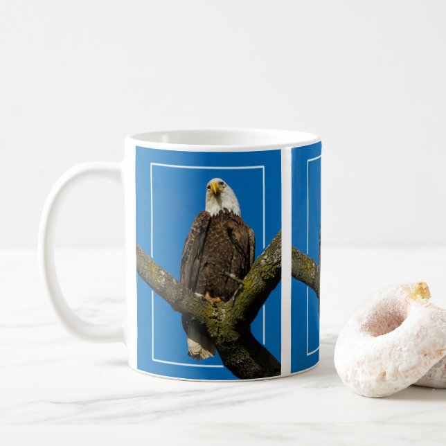 Mug Aigle Bald Avec Bordure (Avec donut)