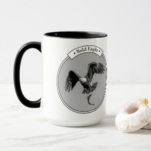 Mug Aigle Bald avec un poisson