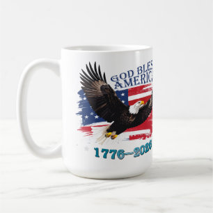 Mug Aigle Bold Américain Dieu Bénisse l'Amérique 250 A