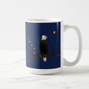Mug Aigle de l'Alaska et drapeau