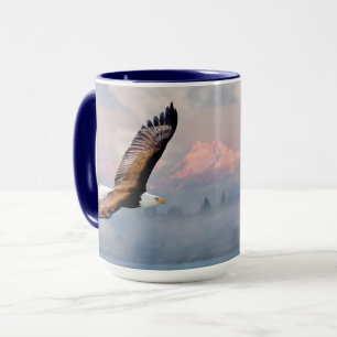Mug Aigle de l'État de Washington au-dessus des montag