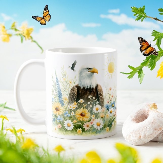 Mug Aigle de printemps de l'aquarelle (Créateur téléchargé)