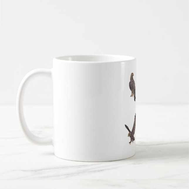 Mug Aigle d'or ravi � joli art animal (Gauche)