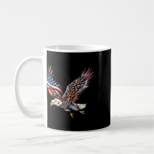 Mug Aigle Drapeau Américain 4 Juillet Cadeaux Aigle Ho