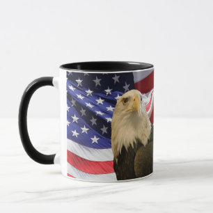 Mug Aigle et drapeau américains