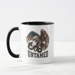 Mug aigle et serpent patriotiques indomptés