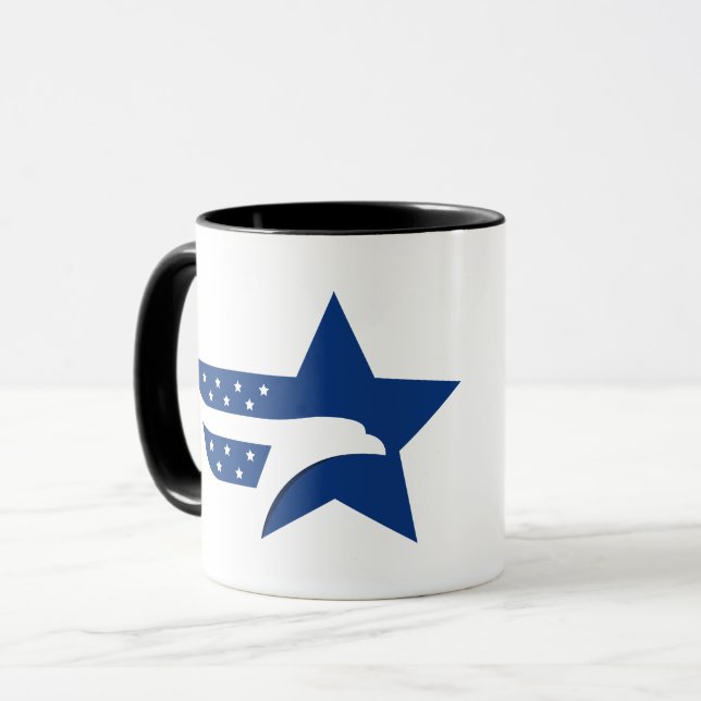 Mug Aigle Étoilé Patriotique Américain (Devant gauche)
