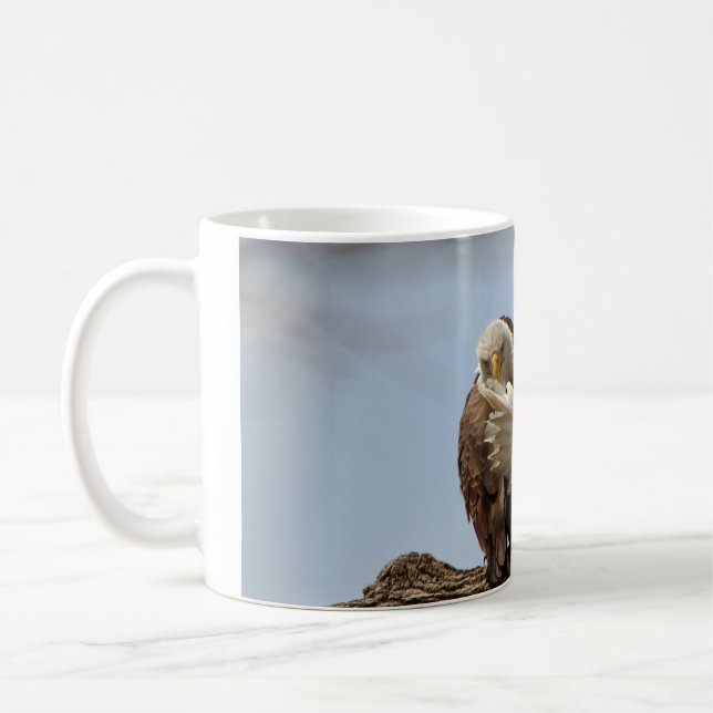 Mug Aigle (L'oiseau qui donne l'oiseau) (Gauche)