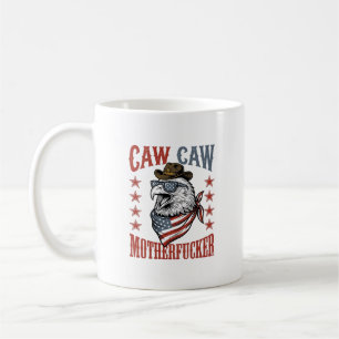 Mug Aigle patriotique Caw Caw Design de t-shirt drôle