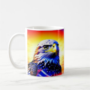 Mug Aigle patriotique et drapeau américain