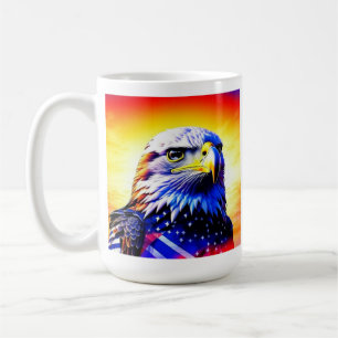 Mug Aigle patriotique et drapeau américain Personnalis