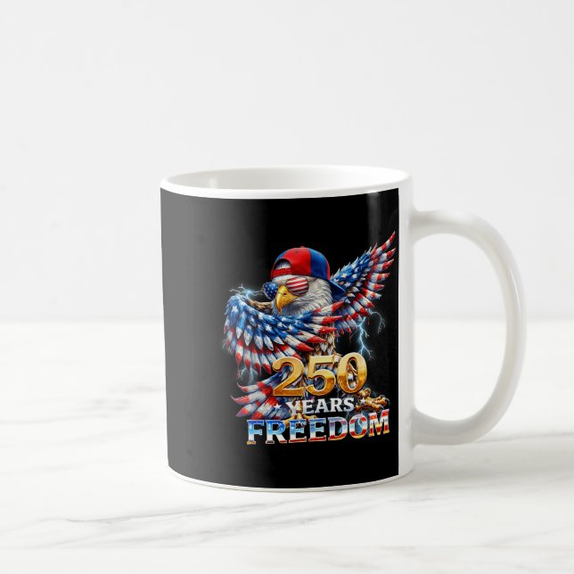 Mug Aigle patriotique faisant le dab avec le drapeau a (Droite)