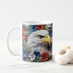 Mug Aigle patriotique imprimé 3D