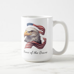 Mug Aigle Patriotique Maison des Braves, Drapeau Améri