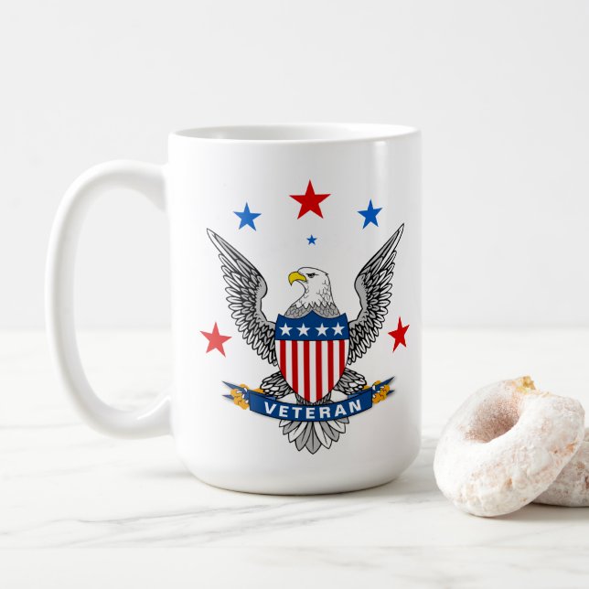 Mug Aigle Patriotique Vétéran (Avec donut)