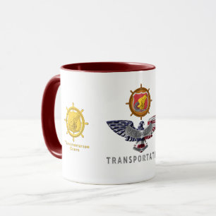 Mug Aigle personnalisé pour vétéran du Corps de transp