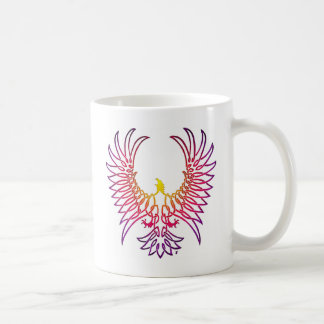 Mug aigle se levant, sunglow