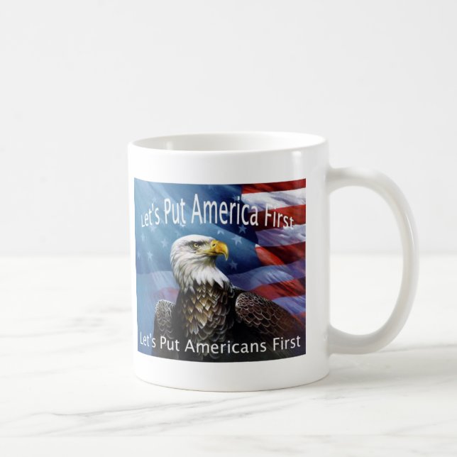 Mug aigle sur un drapeau (Droite)