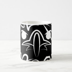 Mug Aigle tribale noire et blanche
