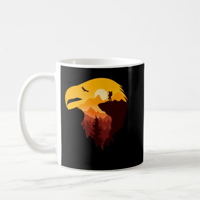 Mug Aigles et beau paysage (Gauche)