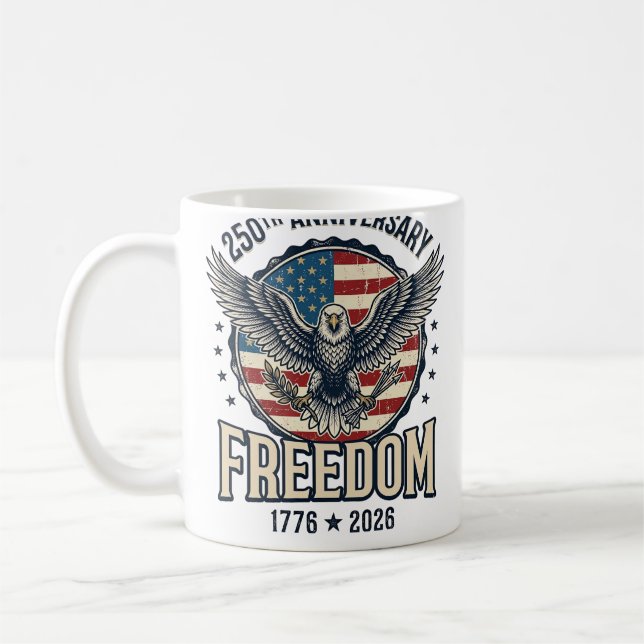 Mug Aile de la liberté du 250e anniversaire Vintage pa (Gauche)