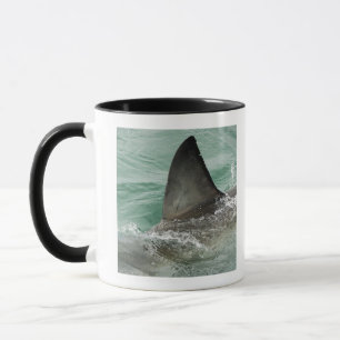 Mug Aileron dorsal d'un grand requin blanc