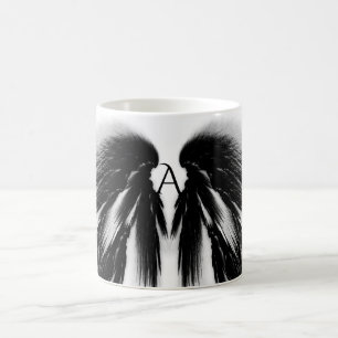 Mug AILES D'ANGE Monogramme gris-noir