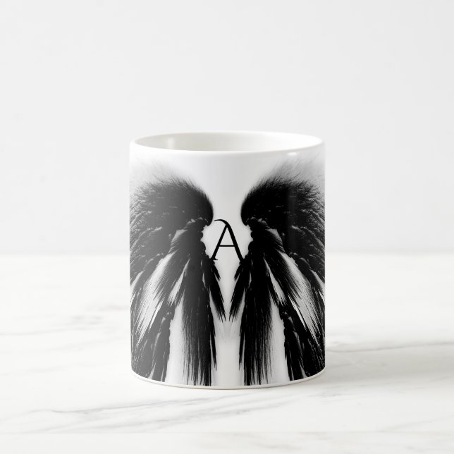 Mug AILES D'ANGE Monogramme gris-noir (Centre)