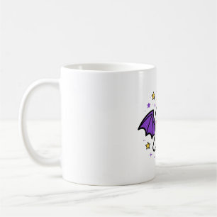 Mug Ailes de chauve-souris fantôme Mignon Art de vol H