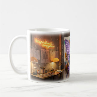 Mug Ailes de Guérison dans un Studio d'Art de Minu