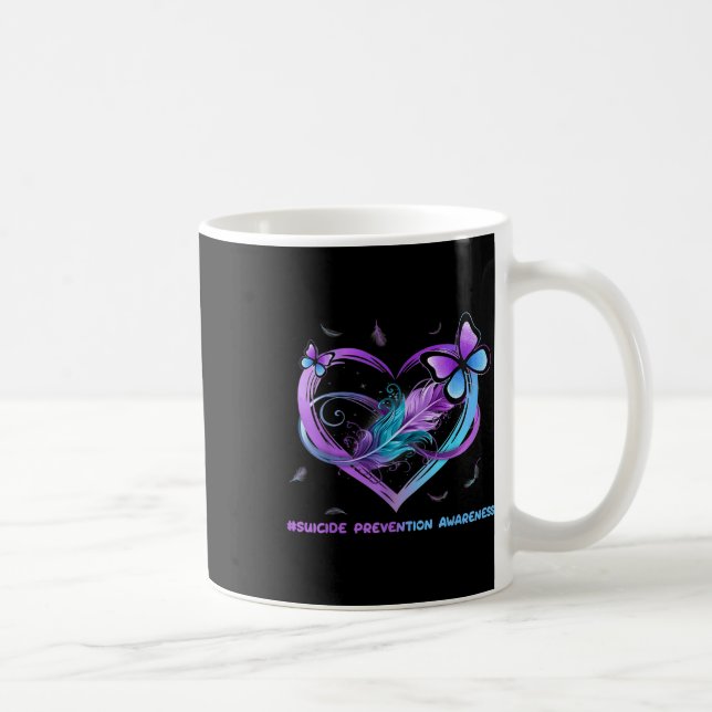 Mug Ailes de sensibilisation au suicide Ange Ruban, Su (Droite)