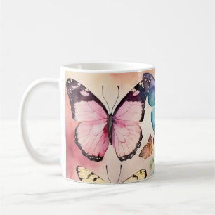 Mug "Ailes Whimsical : Cup de café design papillon"