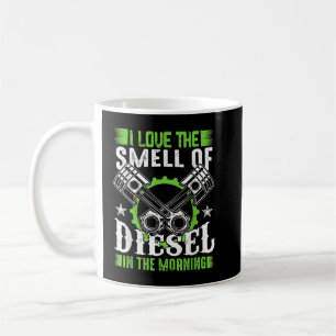 Mug Aime l'odeur Muscle Car Camionneur Engrenages Méca