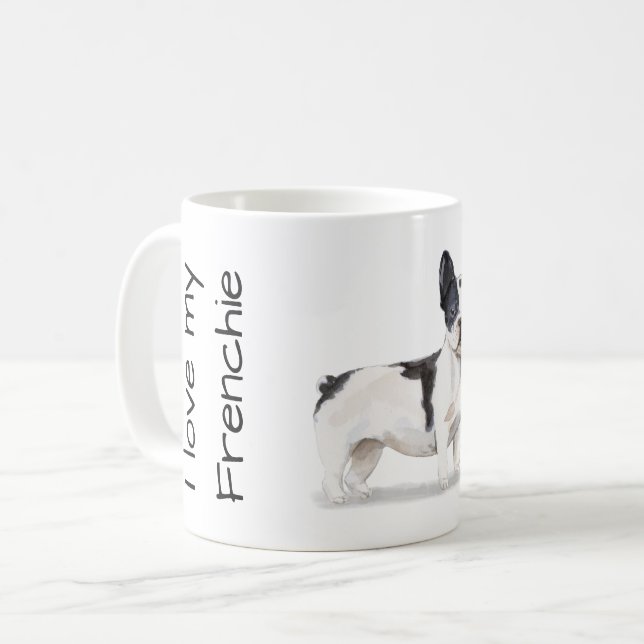 Mug Aime mon Frenchie (Devant gauche)