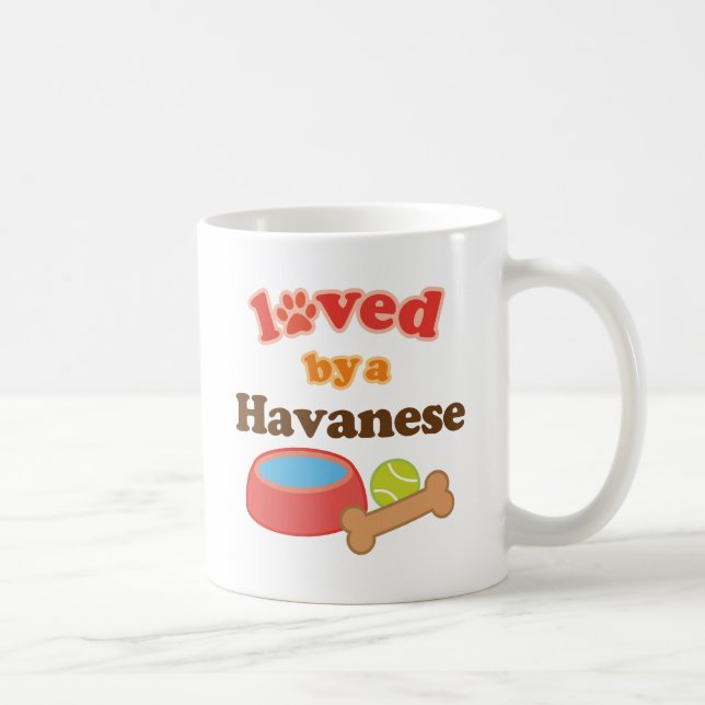 Mug Aimé par un Havanese (race de chien) (Droite)