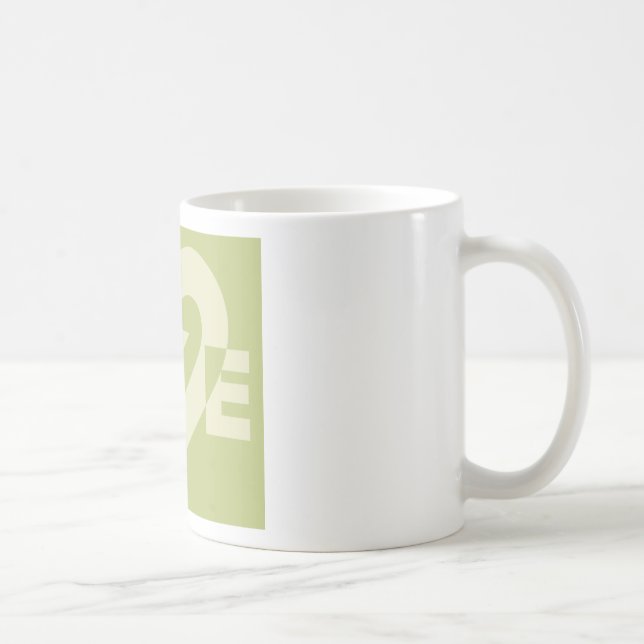 Mug Aimer Deux Tons Sage Vert (Droite)