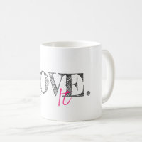 AIMER IT Typographie moderne Artiste noir blanc ro