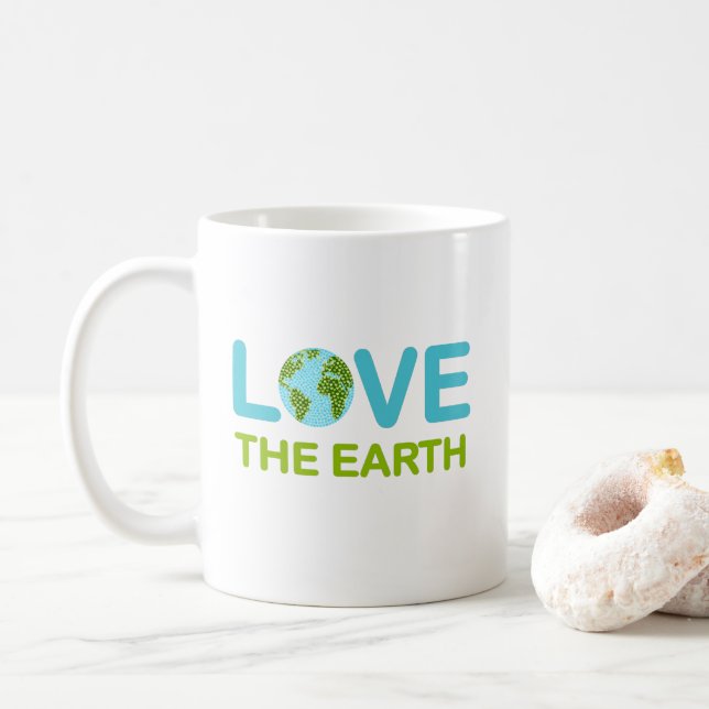 Mug Aimer le Jour des terres de la Terre (Avec donut)